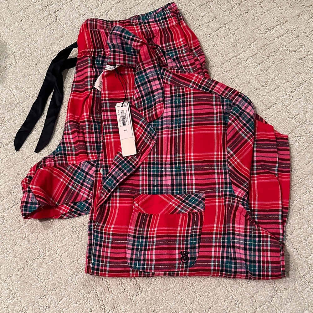 Red Plaid Pajama Set